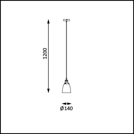 Glas Deckenleuchte Retro Lampen Edison Pendel-Leuchte Decken-Lampe Loft Vintage