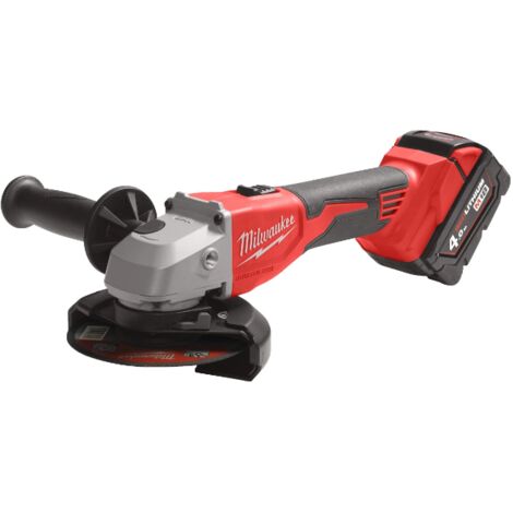 MILWAUKEE M18 BLSAG125X-402X SMERIGLIATRICE M18 BRUSHLESS 125 MM CON AVVIO A SLITTA + VALIGETTA