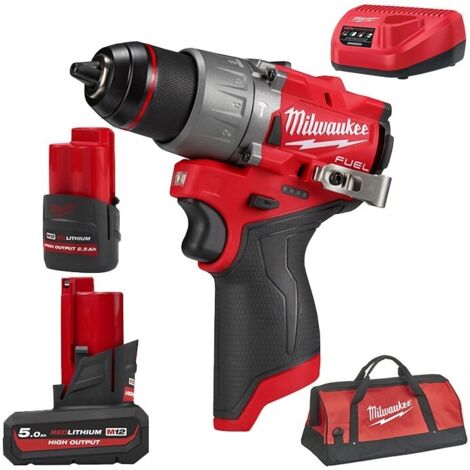 Trapano Avvitatore a Percussione Compatto M12 Milwaukee M12FPD2-255B 45Nm