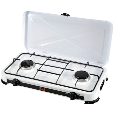 Fornello a Gas Gpl 2 Fuochi Bruciatore 1.2 Kw Vinco 76002 Campeggio