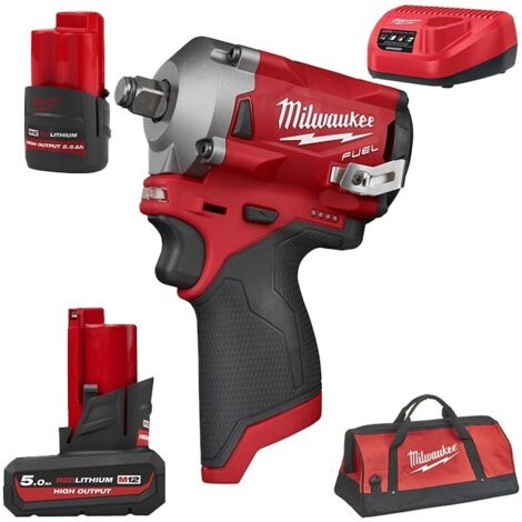 Avvitatore ad impulsi compatto M18 attacco 1/2" Milwaukee M12 FIWF12-255B 339Nm