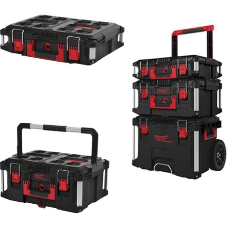 Trolley Portattrezzi Cassetta Portautensili Packout 3 IN 1 Milwaukee 4932464244