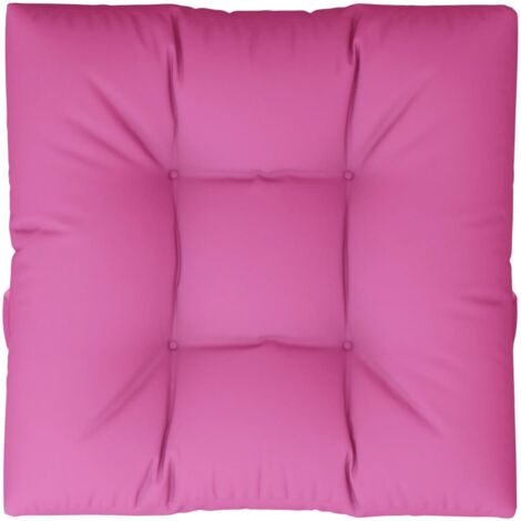 Cojín para palés tela rosa 80x80x12 cm