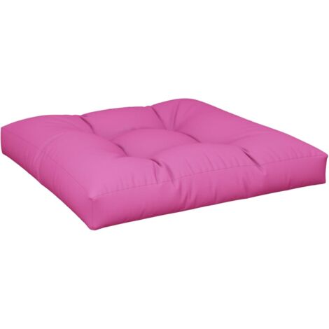 Cojín para palés tela rosa 80x80x12 cm