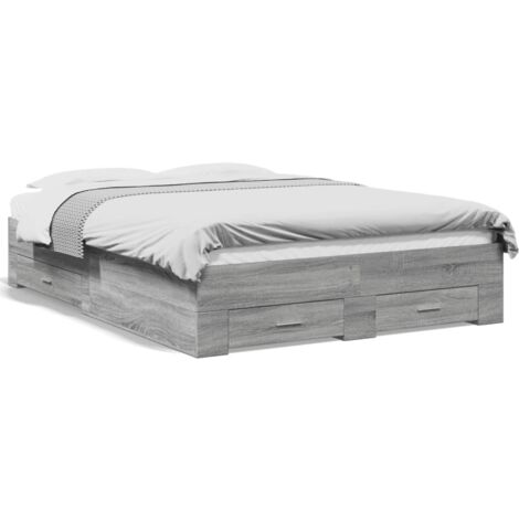 Canapé Sonoma Gris 120x190 Cm | Estructura De Madera De Pino Y Contrachapado, Diseño Moderno