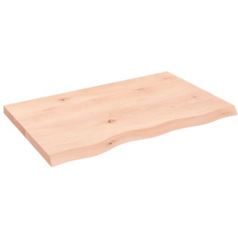 Tablero Redondo De Roble Macizo – 90 Cm De Diámetro X 4 Cm De Grosor, Sin Tratar, Para Mesas O Muebles