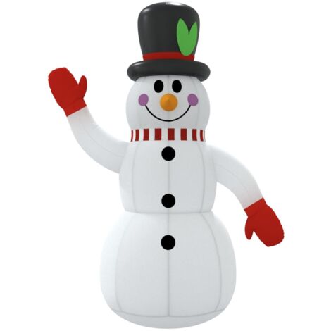 Muñeco de nieve hinchable con LED 120 cm