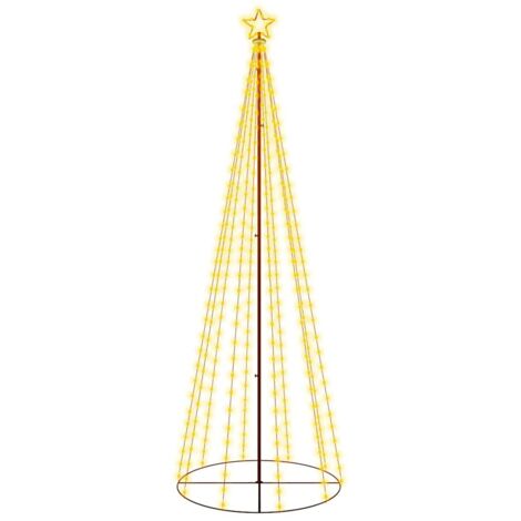 Árbol de Navidad cónico 310 LED blanco cálido 100x300 cm