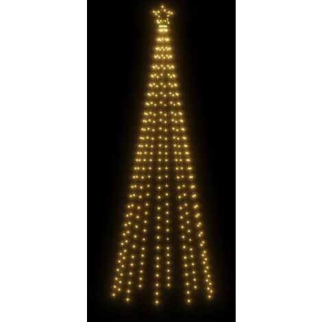 Árbol de Navidad cónico 310 LED blanco cálido 100x300 cm