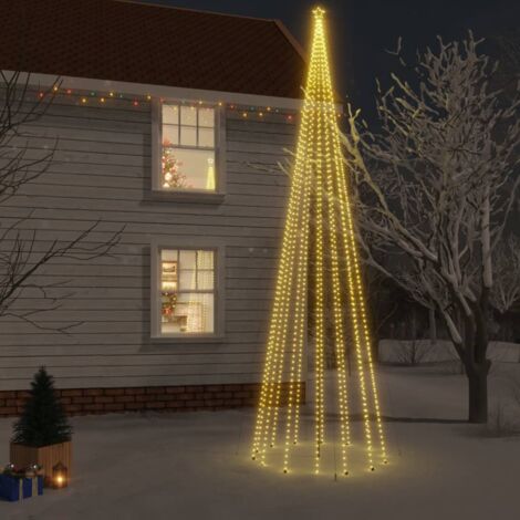 Árbol de Navidad con pincho 1134 LED blanco cálido 800 cm