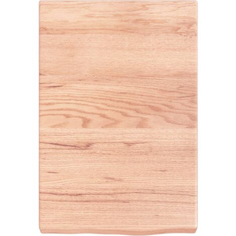 Estante pared madera roble tratada marrón claro 40x60x(2-6) cm