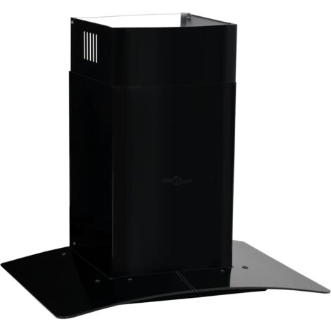 Campana extractora pared 60 cm acero inoxidable 756 m³/h negro