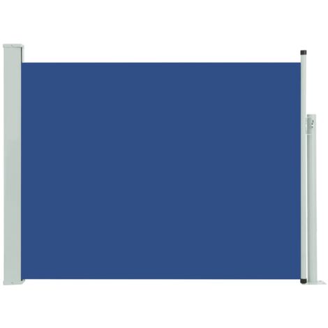 Toldo Lateral Retr Ctil Para Patio Azul X Cm