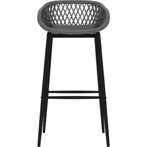 Taburetes de cocina 4 unidades gris