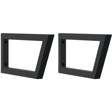 🚿 2 Soportes De Pared Para Lavabo | 30 Cm | Color Antracita | Acero Inoxidable | LST