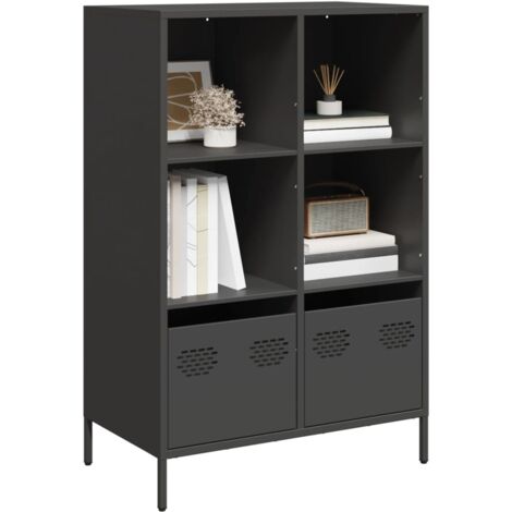 Aparador acero negro 68x39x103,5 cm (1/5)