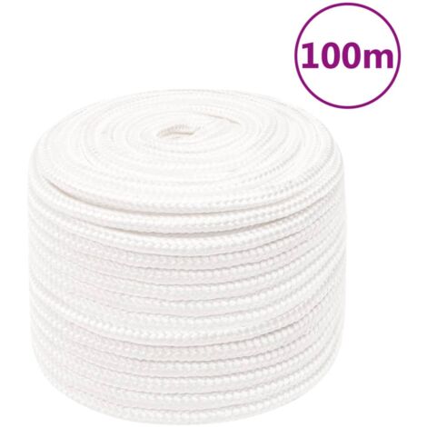 Cuerda De Barco VidaXL Polipropileno 20mm X 100m - Blanca Ultra Resistente