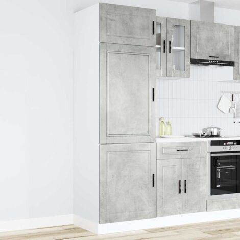 Mueble de cocina Porto de madera contrachapada gris hormigón (1/5)