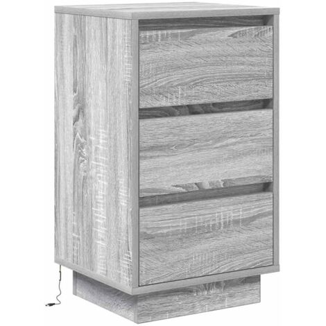 Set De 2 Mesillas De Noche Nórdicas Con Almacenaje Y 2 Cajones De Madera De Roble Claro 50 Cm Freddy 56351