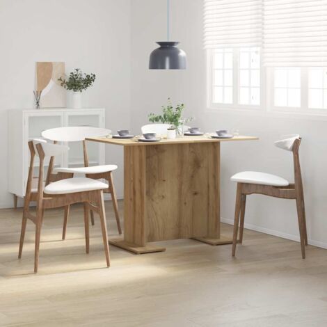Mesa de comedor madera ingeniería roble artisan 110x60x75 cm (1/5)
