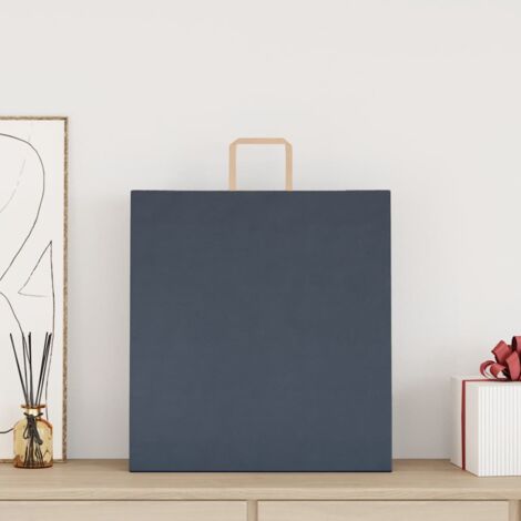 Paquete de 50 bolsas de regalo de papel kraft con asas, 15 x 21 x 8 Paquete de 50 bolsas de regalo de papel kraft con asas, 15 x 21 x 8