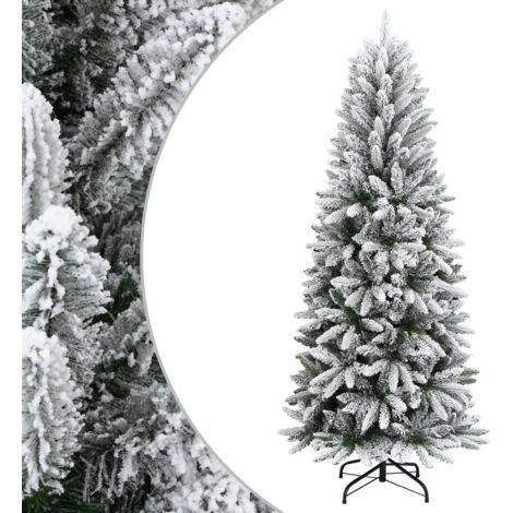 Árbol de Navidad artificial con nieve PVC y PE 180 cm (1/5)