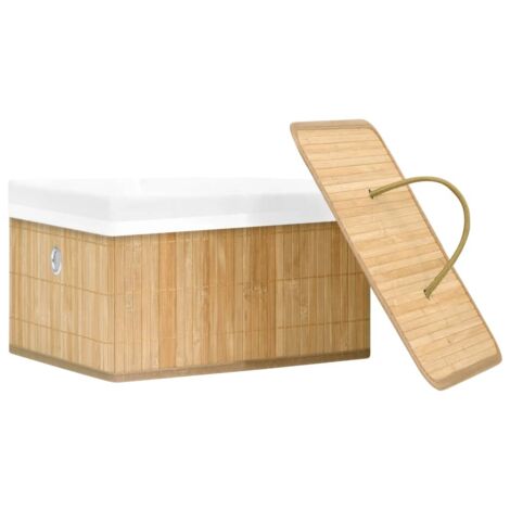 Larcele Caja De Bambú Para Almacenar Piedras De Go – Capacidad Para 180 Piezas De 2,15 Cm – 15,5x15,5x9,5 Cm – WQG-01