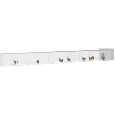 Jaula Para Pollos Plateada 100x100x190 Cm Acero Galvanizado | Leroy Merlin