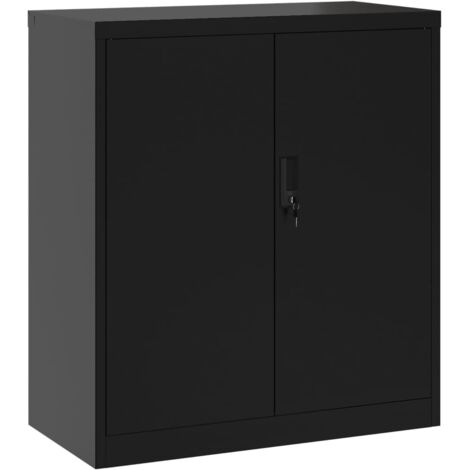 Armario Archivador Acero Negro 39x45x67 Cm