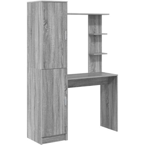 Grauer Schreibtisch – Klassisches Design, Stabil, Ideal Für Homeoffice Oder Schülerzimmer