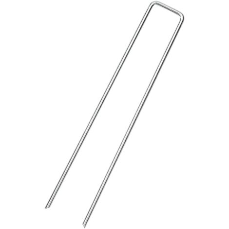 Clavijas de tierra forma U 25 uds acero galvanizado 15x3,5 cm | Leroy Clavijas de tierra forma U 25 uds acero galvanizado 15x3,5 cm | Leroy