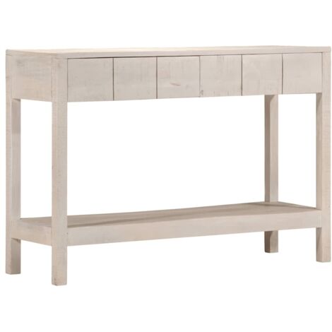 Mesa consola madera maciza de mango 110x35x75 cm (1/5)