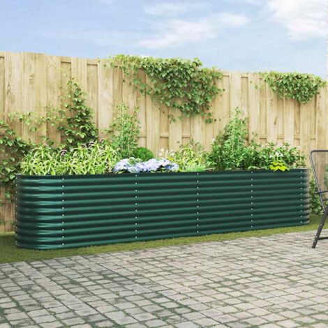 Arriate elevado Verde 400 x 80 x 81 cm Acero (1/5)