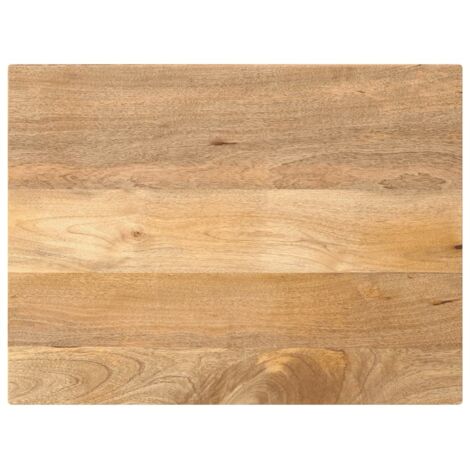 Tablero de mesa rectangular madera maciza mango 90x70x3,8 cm (1/5)