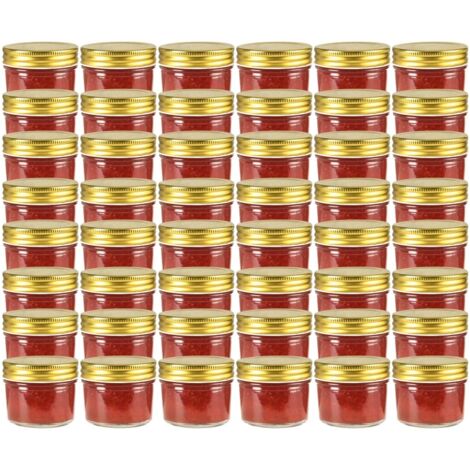 KADAX Paquete De 48 Tarros De Mermelada De 425 Ml Con Tapas De Rosca