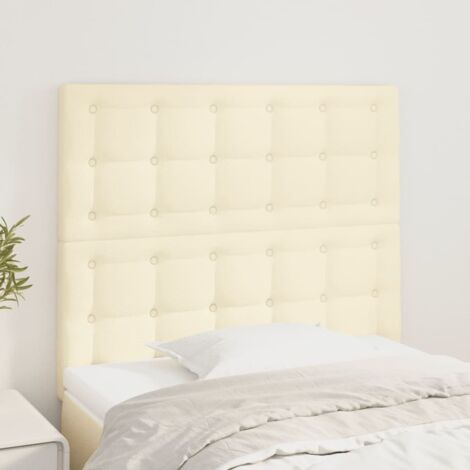 VIDAXL - Testiera 2 Pz Crema 90x5x78/88 Cm In Tessuto