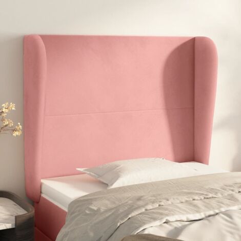 Estructura cama de matrimonio con cabecero madera maciza gris (1/5)