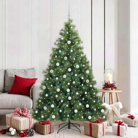 Árbol de Navidad artificial con 300 LED Verde 180 cm PE y PVC (1/5)
