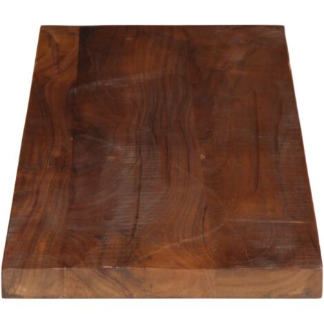 Madera Rectangular Tablero mesa rectangular madera maciza reciclada 90x20x3,8 cm