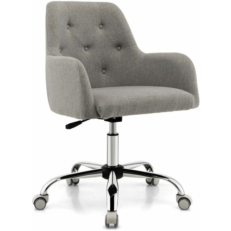 Height Adjustable Office Desk Chair Swivel Task Chair Rolling