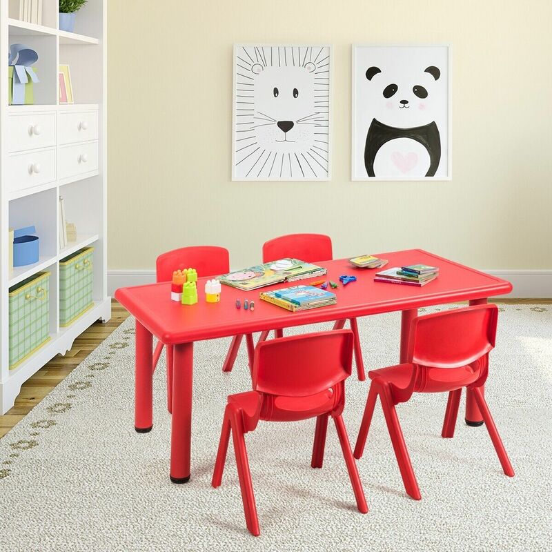 Red kids clearance table