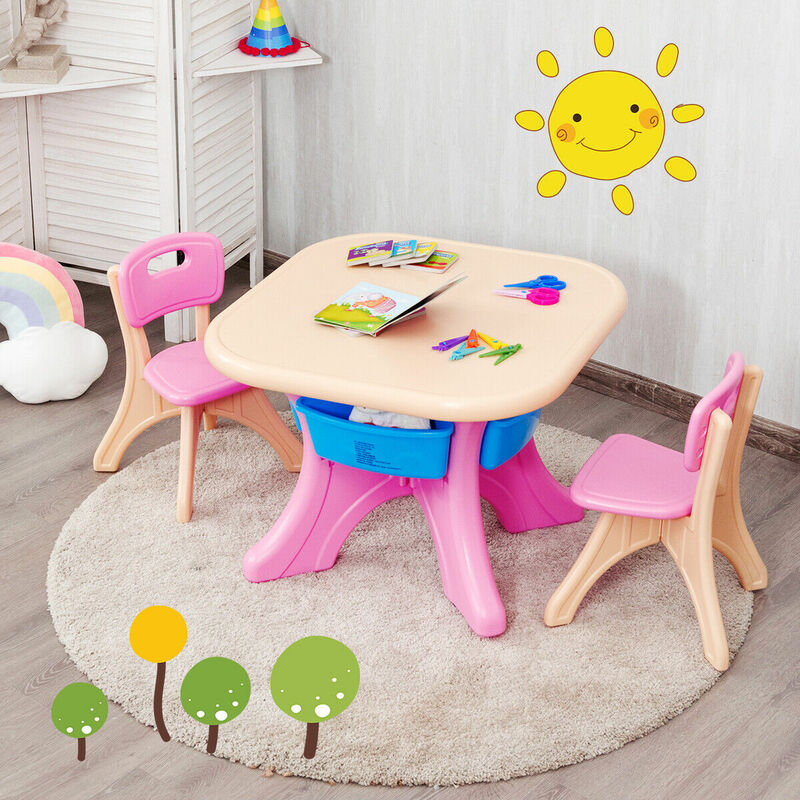 costway childrens table and chairs