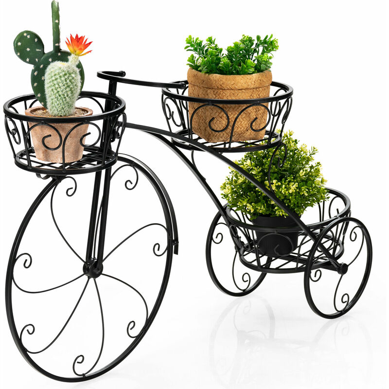 3-Tier Tricycle Plant Stand Flower Pot Bicycle