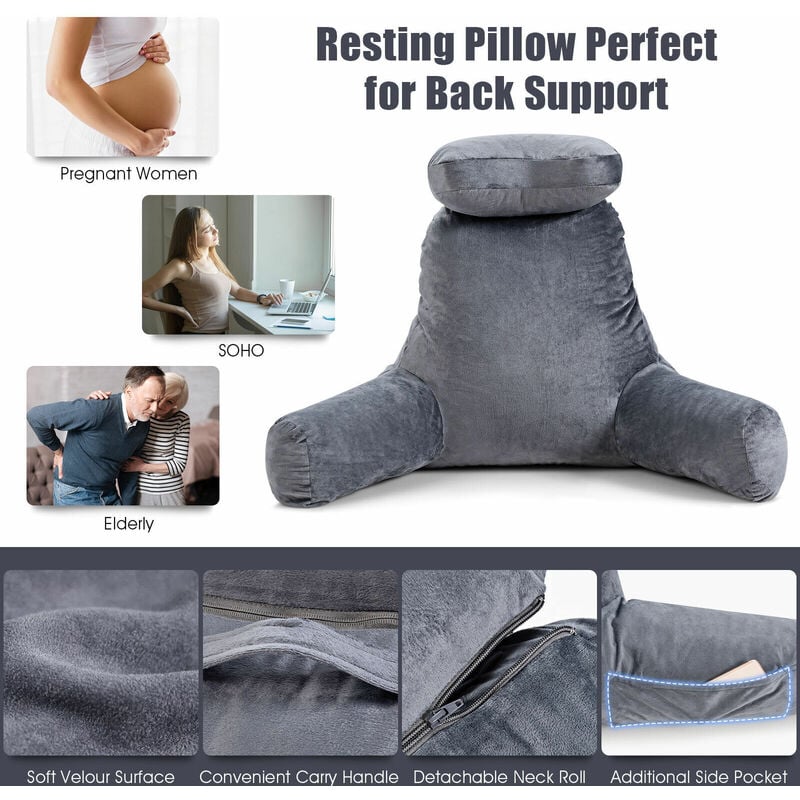 Back support shops reading pillow