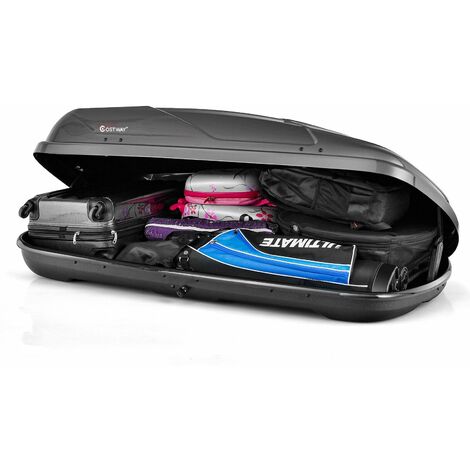 400L Cargo Box Waterproof Rooftop Cargo Carrier Heavy Duty Roof Storage Box (1/5)