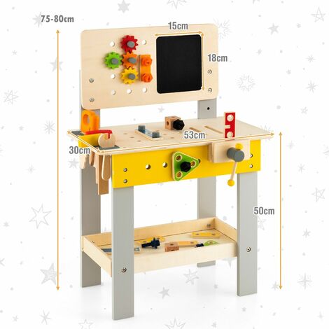 Kids wooden deals tool bench