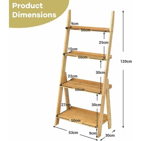 30cm wide deals ladder shelf