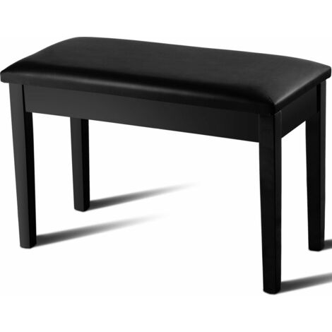 2-in-1 PU Leather Piano Bench Double Duet Seat W/Padded Cushion Music Storage (1/5)