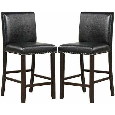 Black counter height chairs deals set of 2