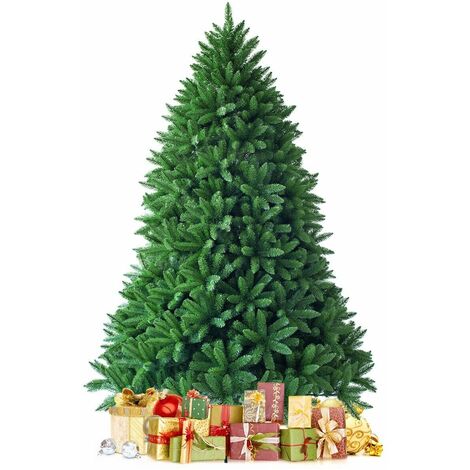 6FT Premium PVC Hinged Christmas tree Artificial Christmas Tree Metal Stand